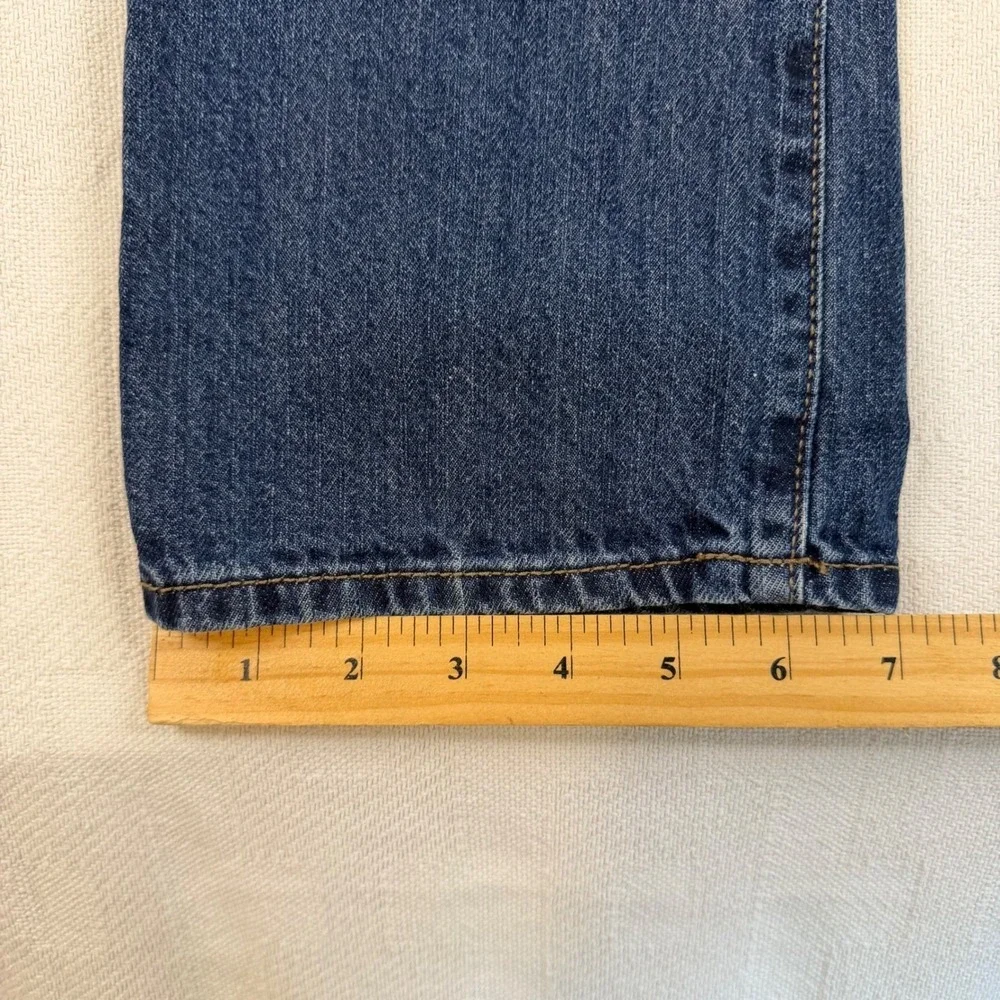 The Childrens Place Boys Slim Bootcut Jeans Dark Wash Blue Size 12 Slim
